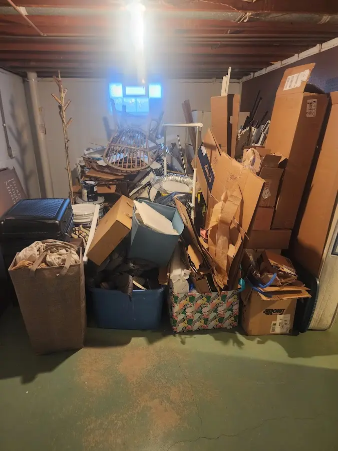 Roll-off dumpster container at job site for Cleanout Dumpster Rental in White Settlement